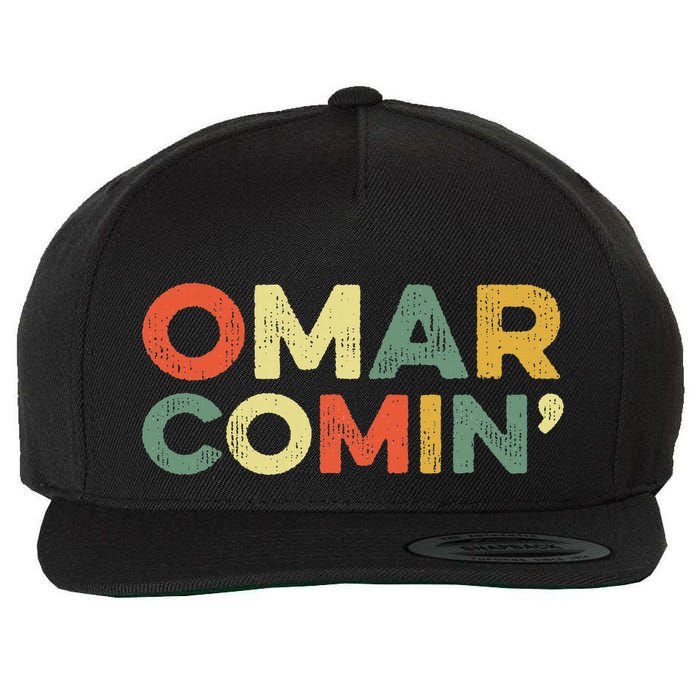 Omar Comin Wire Funny Meme Trending Popular Culture Slang Wool Snapback Cap