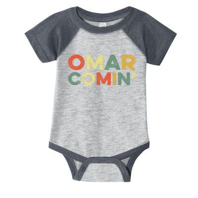 Omar Comin Wire Funny Meme Trending Popular Culture Slang Infant Baby Jersey Bodysuit