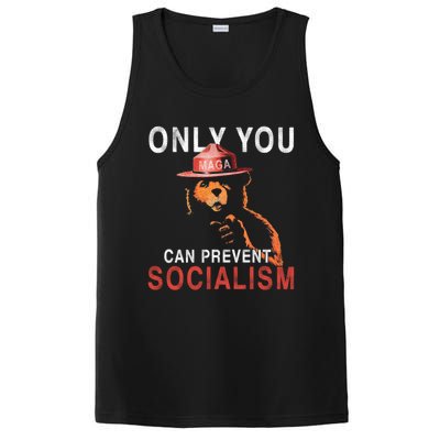 Only Can You Prevent Maga Socialism Funny Gift PosiCharge Competitor Tank