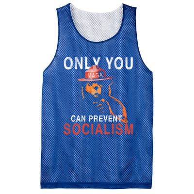 Only Can You Prevent Maga Socialism Funny Gift Mesh Reversible Basketball Jersey Tank