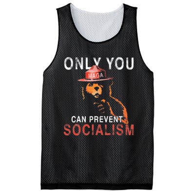 Only Can You Prevent Maga Socialism Funny Gift Mesh Reversible Basketball Jersey Tank