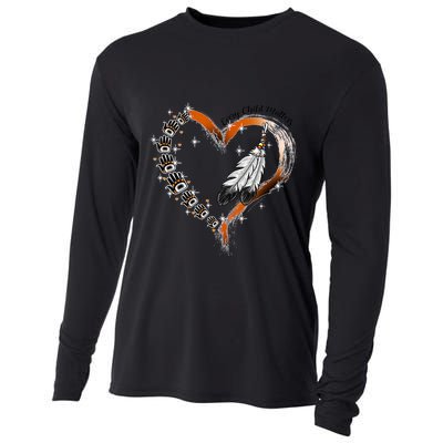 Orange Day Awareness For Indigenous Education Teachers Cooling Performance Long Sleeve Crew