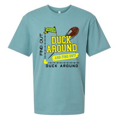 Oregon Duck Around And Find Out Sueded Cloud Jersey T-Shirt