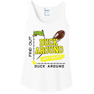 Oregon Duck Around And Find Out Ladies Essential Tank