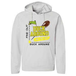 Oregon Duck Around And Find Out Performance Fleece Hoodie