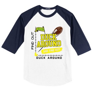 Oregon Duck Around And Find Out Baseball Sleeve Shirt