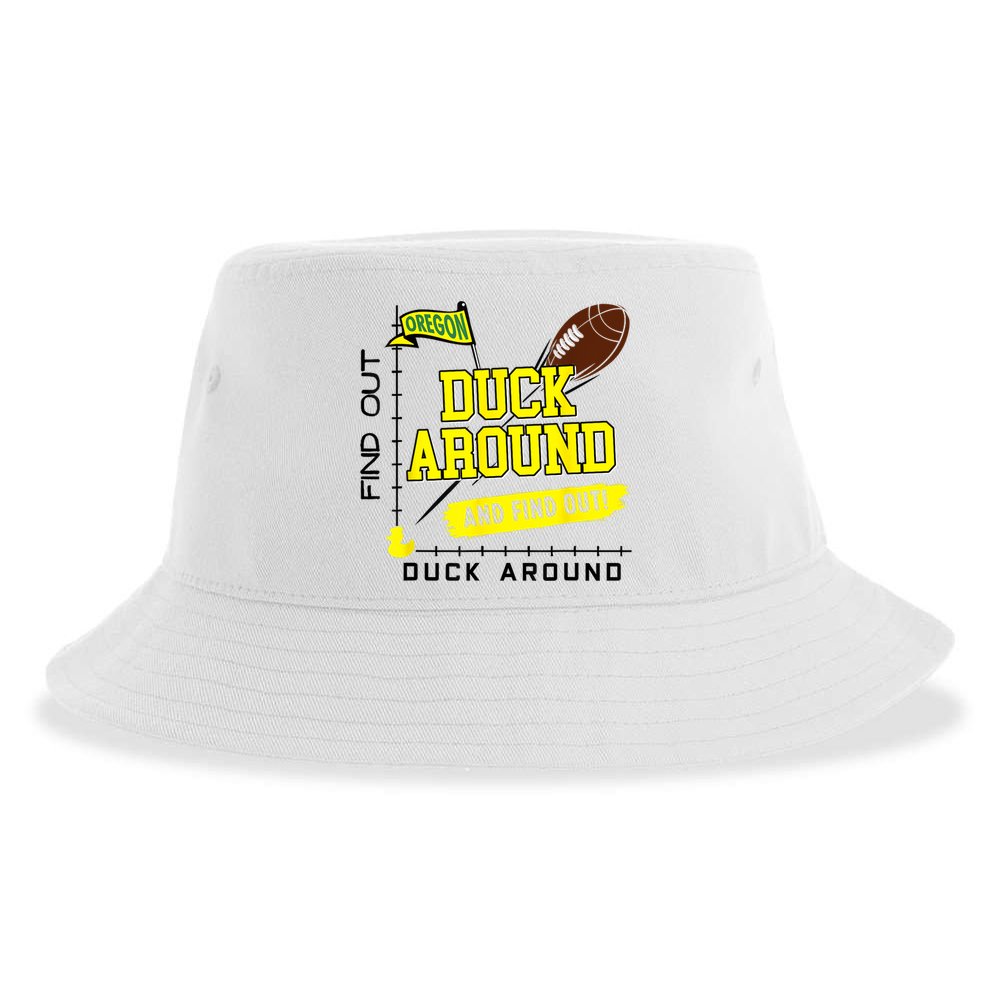 Oregon Duck Around And Find Out Sustainable Bucket Hat