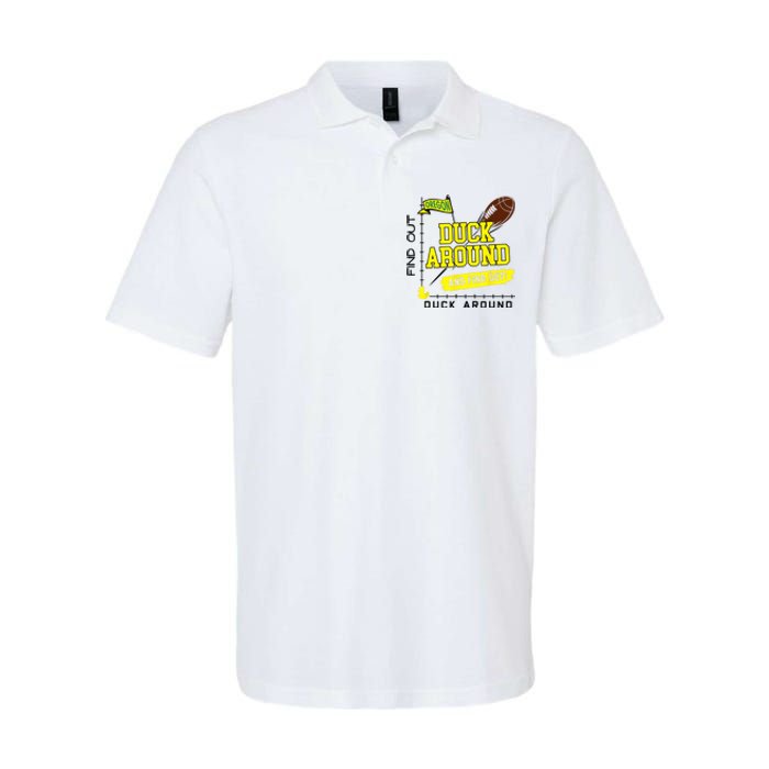 Oregon Duck Around And Find Out Softstyle Adult Sport Polo