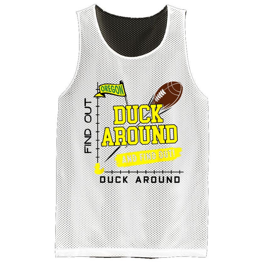 Oregon Duck Around And Find Out Mesh Reversible Basketball Jersey Tank