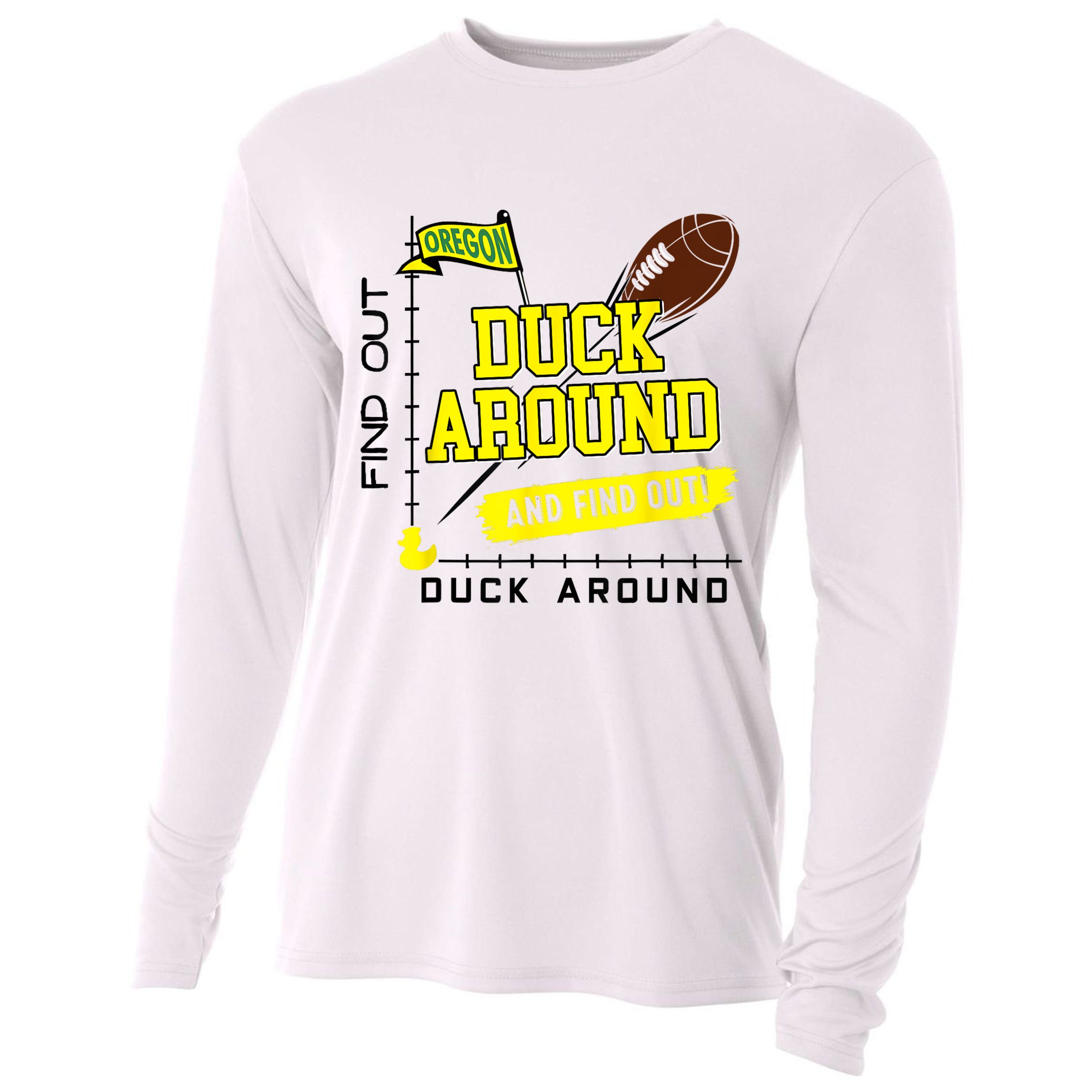Oregon Duck Around And Find Out Cooling Performance Long Sleeve Crew