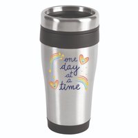 One Day At A Time Rainbow 16oz Travel Tumbler