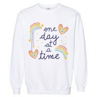 One Day At A Time Rainbow Garment-Dyed Sweatshirt
