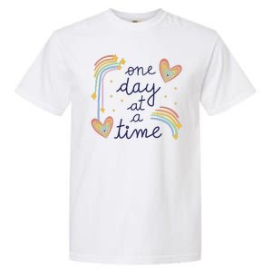 One Day At A Time Rainbow Garment-Dyed Heavyweight T-Shirt