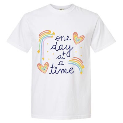 One Day At A Time Rainbow Garment-Dyed Heavyweight T-Shirt