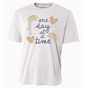 One Day At A Time Rainbow Cooling Performance Crew T-Shirt