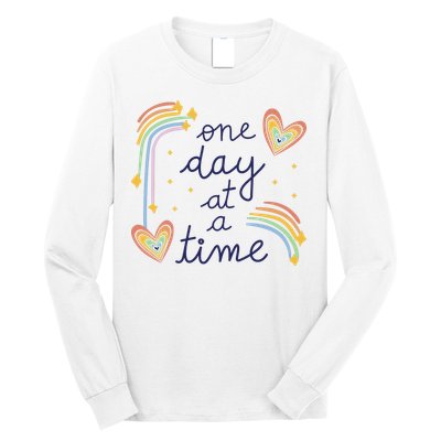 One Day At A Time Rainbow Long Sleeve Shirt