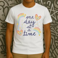One Day At A Time Rainbow T-Shirt