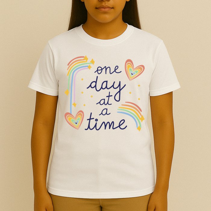 One Day At A Time Rainbow T-Shirt