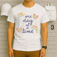 One Day At A Time Rainbow T-Shirt