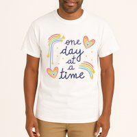 One Day At A Time Rainbow Tall T-Shirt