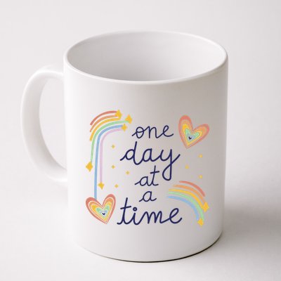 One Day At A Time Rainbow Mug