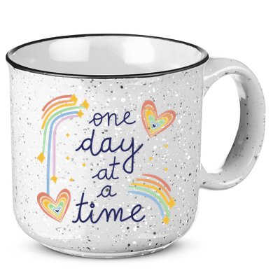 One Day At A Time Rainbow 15oz Campfire Ceramic Mug