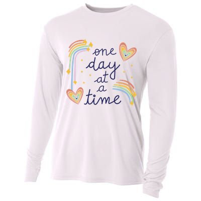One Day At A Time Rainbow Cooling Performance Long Sleeve Crew