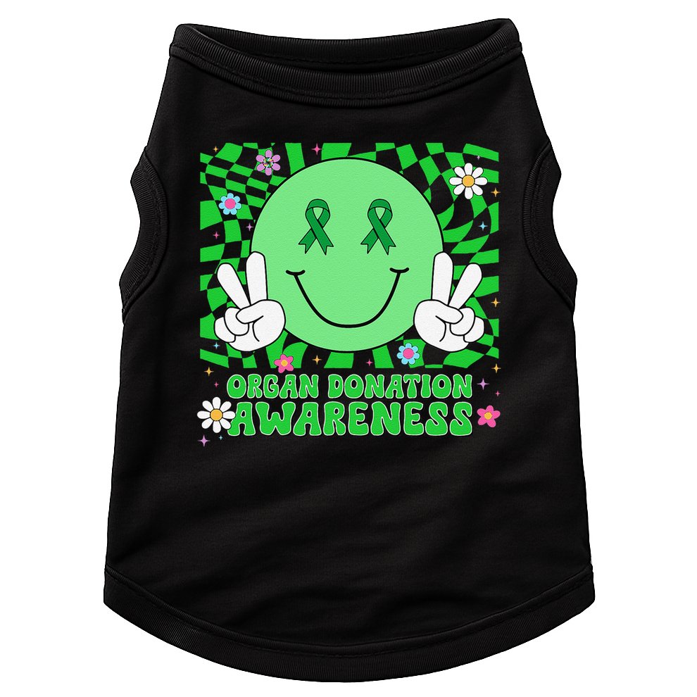 Organ Donation Awareness Smile Face Organ Donor Doggie Tank