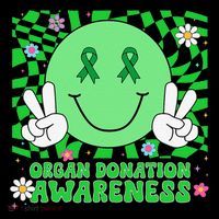 Organ Donation Awareness Smile Face Organ Donor Tall T-Shirt