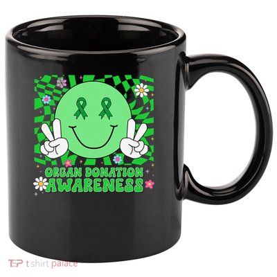 Organ Donation Awareness Smile Face Organ Donor 11oz C Handle Ceramic Mug