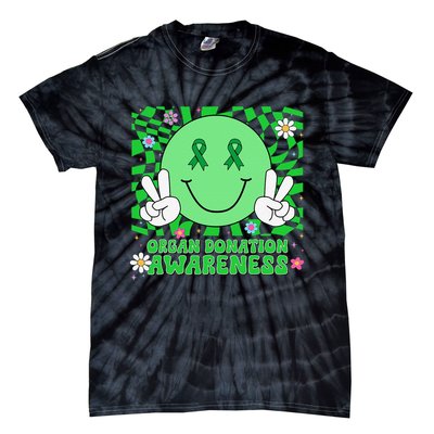 Organ Donation Awareness Smile Face Organ Donor Tie-Dye T-Shirt