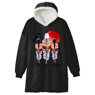 Orange Day Awareness For Indigenous Education Teachers Hooded Wearable Blanket