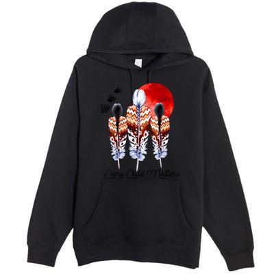 Orange Day Awareness For Indigenous Education Teachers Premium Pullover Hoodie