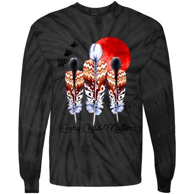Orange Day Awareness For Indigenous Education Teachers Tie-Dye Long Sleeve Shirt