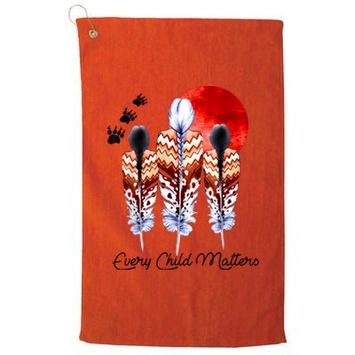 Orange Day Awareness For Indigenous Education Teachers Platinum Collection Golf Towel