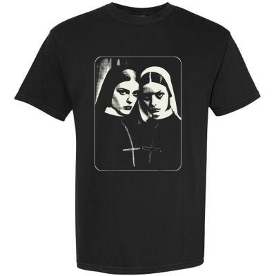 Occult Dark Art Unholy Nun Gothic Garment-Dyed Heavyweight T-Shirt