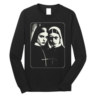 Occult Dark Art Unholy Nun Gothic Long Sleeve Shirt