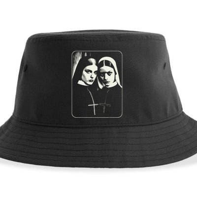 Occult Dark Art Unholy Nun Gothic Sustainable Bucket Hat