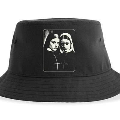 Occult Dark Art Unholy Nun Gothic Sustainable Bucket Hat