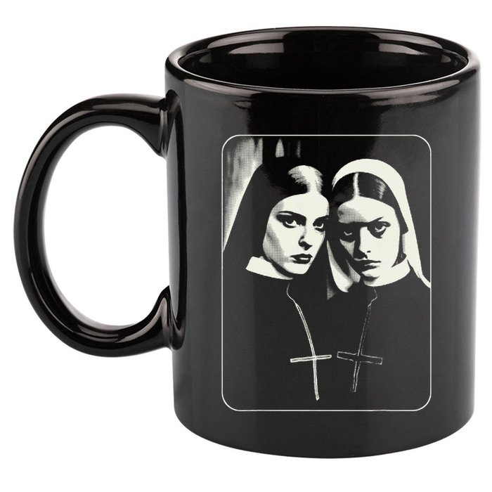 Occult Dark Art Unholy Nun Gothic 11oz C Handle Ceramic Mug