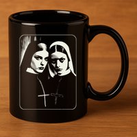 Occult Dark Art Unholy Nun Gothic 11oz C Handle Ceramic Mug