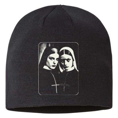 Occult Dark Art Unholy Nun Gothic Sustainable Beanie