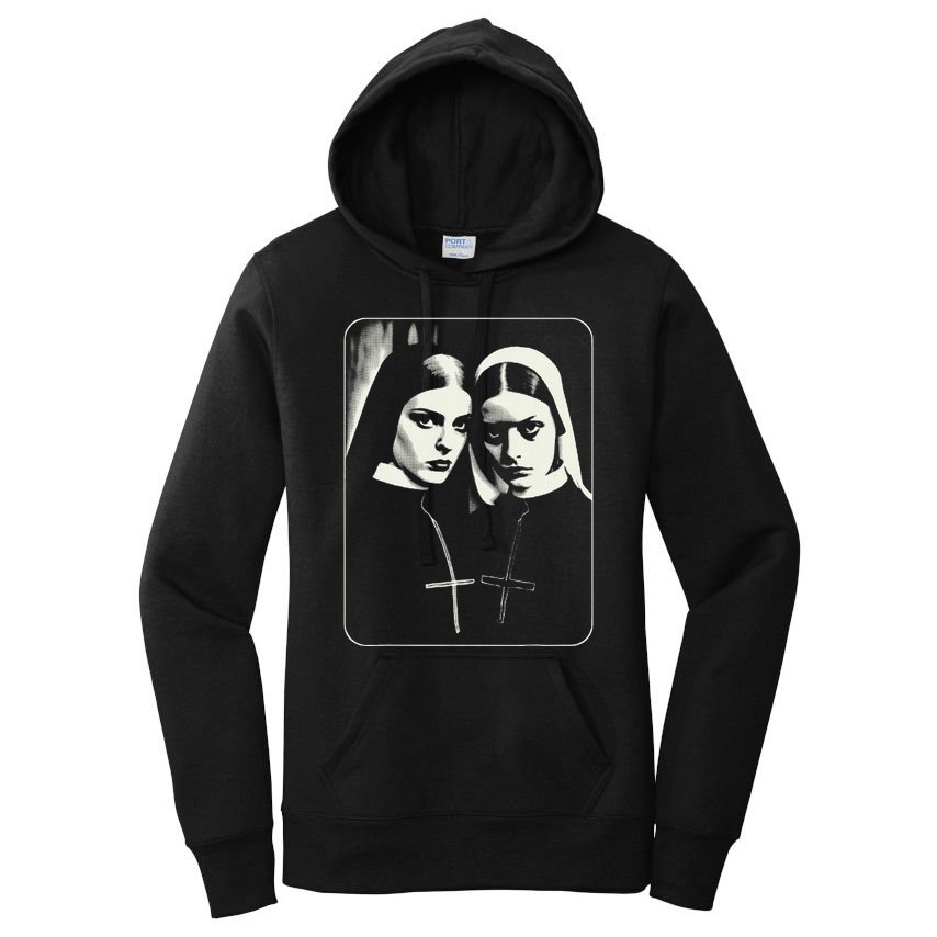 Occult Dark Art Unholy Nun Gothic Women's Pullover Hoodie