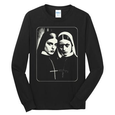 Occult Dark Art Unholy Nun Gothic Tall Long Sleeve T-Shirt