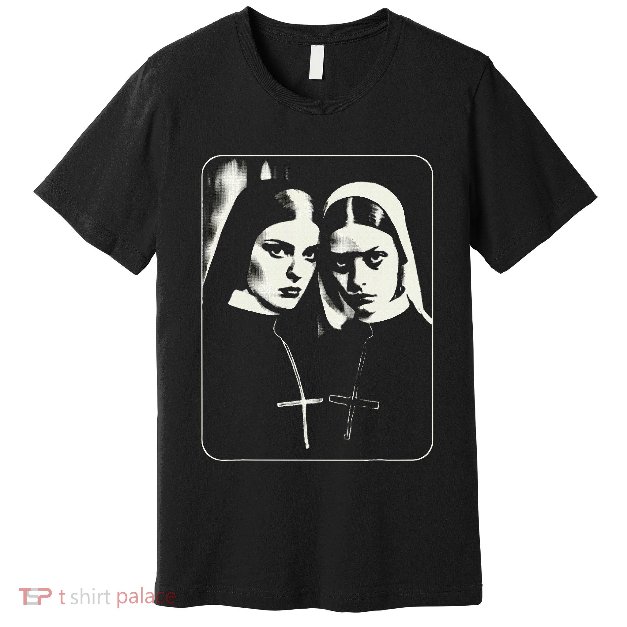 Occult Dark Art Unholy Nun Gothic Premium T-Shirt