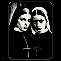 Occult Dark Art Unholy Nun Gothic Baby Bodysuit