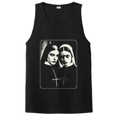 Occult Dark Art Unholy Nun Gothic PosiCharge Competitor Tank