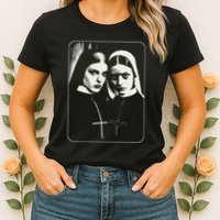 Occult Dark Art Unholy Nun Gothic Womens T-Shirt
