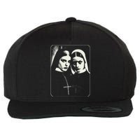 Occult Dark Art Unholy Nun Gothic Wool Snapback Cap