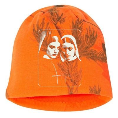 Occult Dark Art Unholy Nun Gothic Kati - Camo Knit Beanie